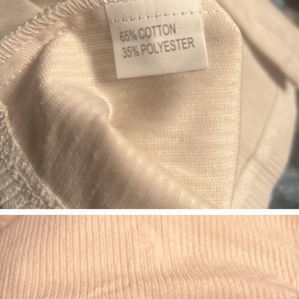 And the Why brand Ivory Corduroy Denim Long Sleeve Jacket - Picture 6 of 6
